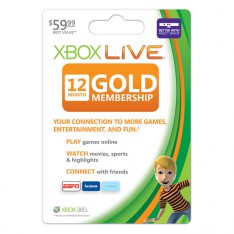 Подписка Xbox Live Gold - Золотой статус на 12 месяцев